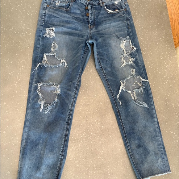 Distressed Blue Jeans - Picture 1 of 2